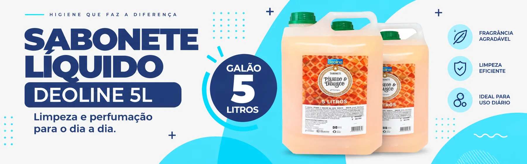 Sabonete líquido Deoline 5 litros